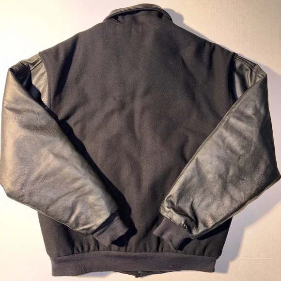 ジャケット・アウター Vtg 80-90s varsity jacket NihonUniv used Vintage 1980s Letter P High School College Red and Blue Varsity